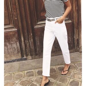 Zara Women's High Rise White Jeans